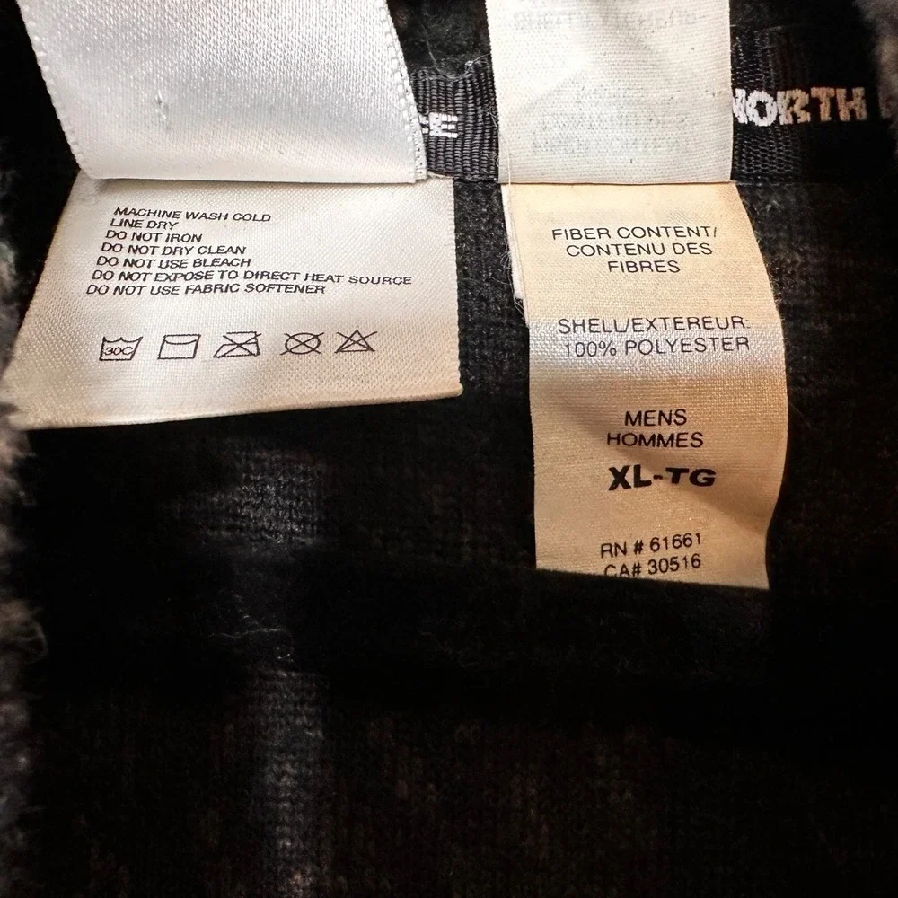 VTG 90s The North Face AOP Aztec Western Sherpa Fleece Full Zip Jacket Men's XLT
